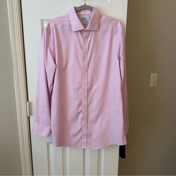 Charles Tyrwhitt Men’s Dress Shirt Non Iron Slim Fit - Picture 3 of 4